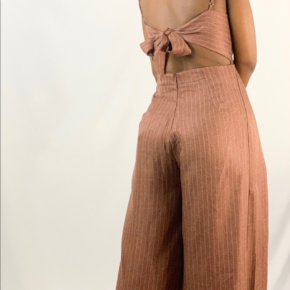 Pinstripe Jumpsuit - Picture 2 of 6